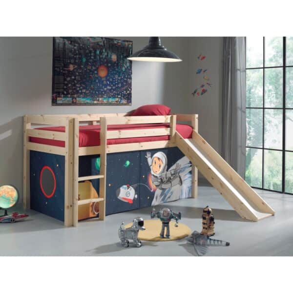 Vipack Furniture Spielbett Spaceman mit Rutsche