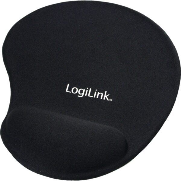 LogiLink ID0027 Mauspad mit Silikon Gel Handballenauflage - schwarz