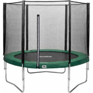 Salta Trampoline - Combo Set - Ø213cm - Trampoline mit Sicherheitsnetz - Schutzrand Farbe: grün