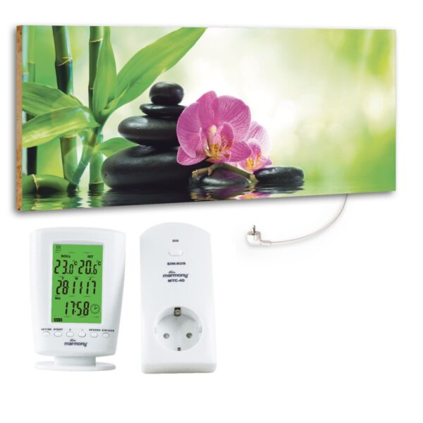 Marmony 800W Infrarot-Heizung Motiv "Relax 2" mit Thermostat MTC-40