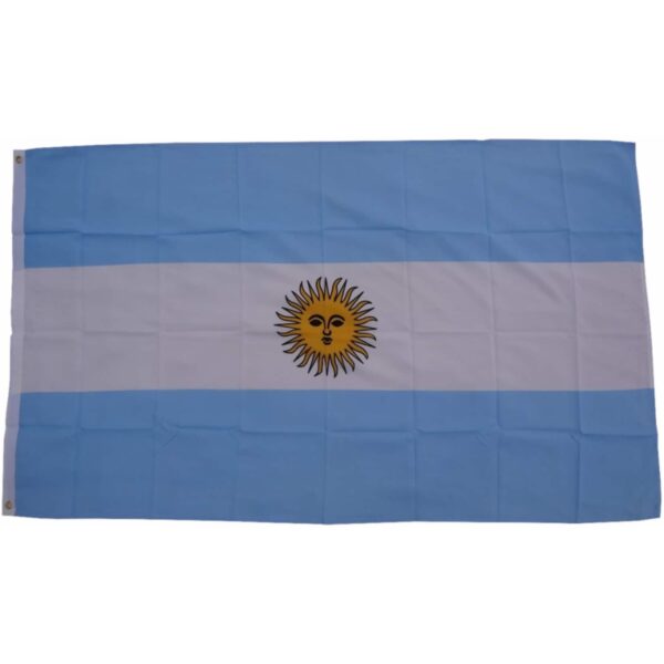 XXL Flagge Argentinien 250 x 150 cm Fahne mit 3 Ösen 100g/m² Stoffgewicht