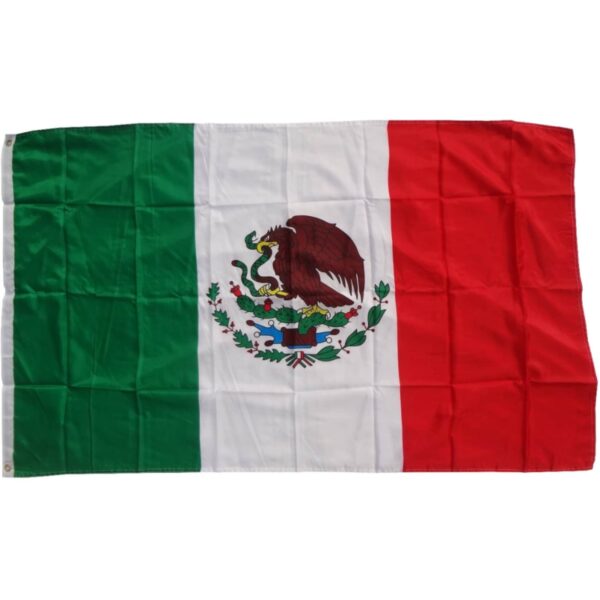 XXL Flagge Mexiko 250 x 150 cm Fahne mit 3 Ösen 100g/m² Stoffgewicht