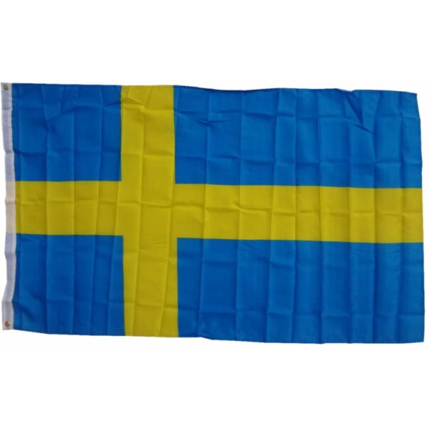 XXL Flagge Schweden 250 x 150 cm Fahne mit 3 Ösen 100g/m² Stoffgewicht