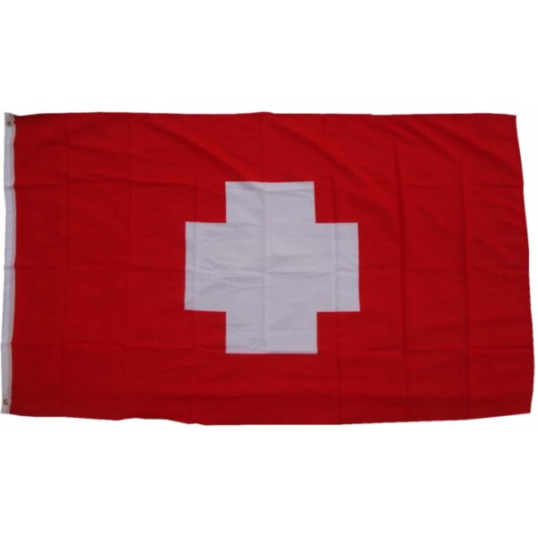 XXL Flagge Schweiz 250 x 150 cm Fahne mit 3 Ösen 100g/m² Stoffgewicht