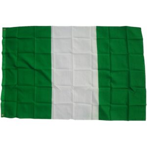 XXL Flagge Nigeria 250 x 150 cm Fahne mit 3 Ösen 100g/m² Stoffgewicht