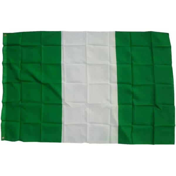 XXL Flagge Nigeria 250 x 150 cm Fahne mit 3 Ösen 100g/m² Stoffgewicht