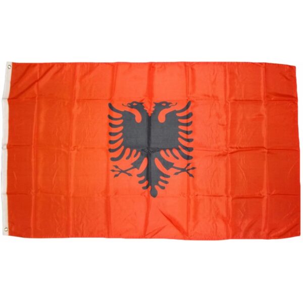 XXL Flagge Albanien 250 x 150 cm Fahne mit 3 Ösen 100g/m² Stoffgewicht