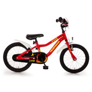 Bachtenkirch 16" Kinderfahrrad Kuma "Feuerwehr" rot/weiß/gelb-refl.