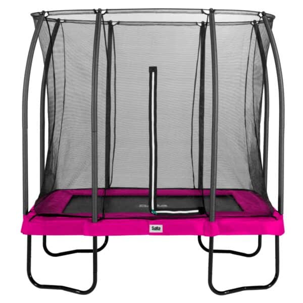 Salta Trampoline - Comfort Edition - rechteckig - 153 x 214cm - 5x7ft - Schutzrand pink