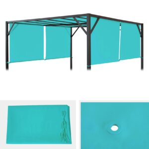 Ersatzbezug für Dach Pergola Pavillon Beja 4x4m ~ türkis-blau