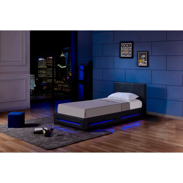 HOME DELUXE LED Bett Asteroid 90 x 200