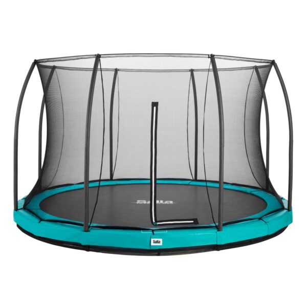 Salta Trampoline - Comfort Edition Ground - rund - Ø396cm - Schutzrand Grün