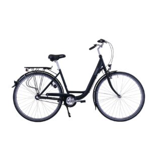 HAWK City Wave Premium Black Damen 26 Zoll - Fahrrad mit 3-Gang Shimano Nabenschaltung