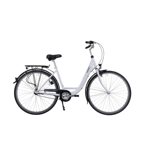 HAWK City Wave Premium White Damen 28 Zoll - Fahrrad mit 3-Gang Shimano Nabenschaltung