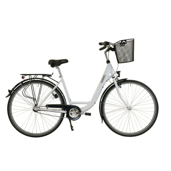 Hawk City Wave Premium Plus White Damen 28 Zoll - Fahrrad mit 3-Gang Shimano Nabenschaltung