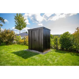 Spacemaker Metallgerätehaus 8x4 Pultdach onyx schwarz