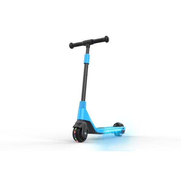 DENVER Kinder-Kickscooter mit Elektromotor mit LED-Beleuchtung blau   versch. Farben