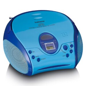 Lenco SCD-24BU kids - Tragbares FM-Radio mit CD-Player - Kopfhöreranschluß - Blau