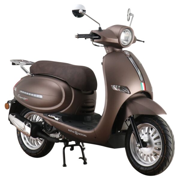 Alpha Motors Motorroller Cappucino 50 ccm 45 kmh EURO 5 mattbraun