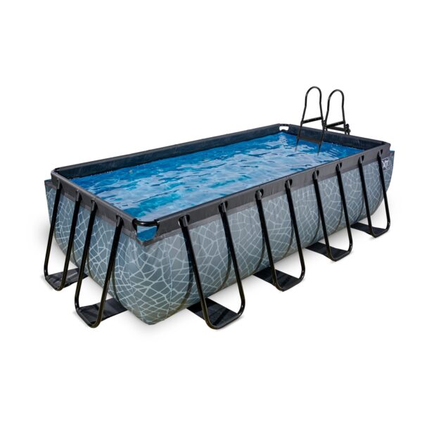 EXIT Frame Pool 400x200x100cm mit Sandfilterpumpe