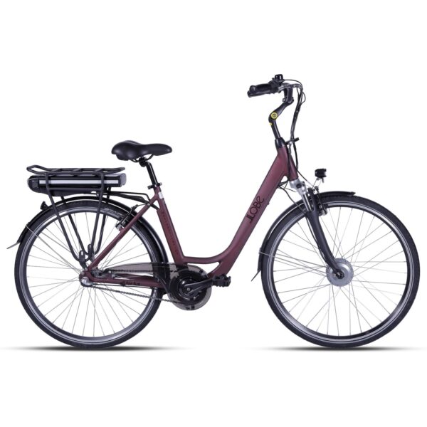 LLobe City-E-Bike 28" Metropolitan JOY 2.0 Bordeaux Rot 36V / 13Ah