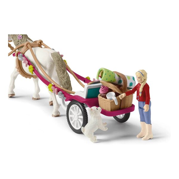 Schleich 42467 Spielfigur Horse Club Kutsche für Pferdeshow für Kinder ab 5 Jahren