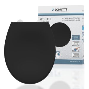 Schütte Duroplast WC Sitz Schwarz