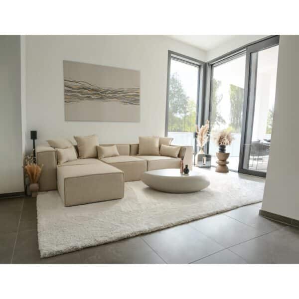 HOME DELUXE Modulares Sofa VERONA -versch. Ausführungen. L beige