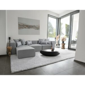 HOME DELUXE Modulares Sofa VERONA - versch. Ausführungen-L hellgrau