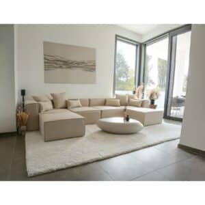 HOME DELUXE Modulares Sofa VERONA -versch. Ausführungen -XXL beige