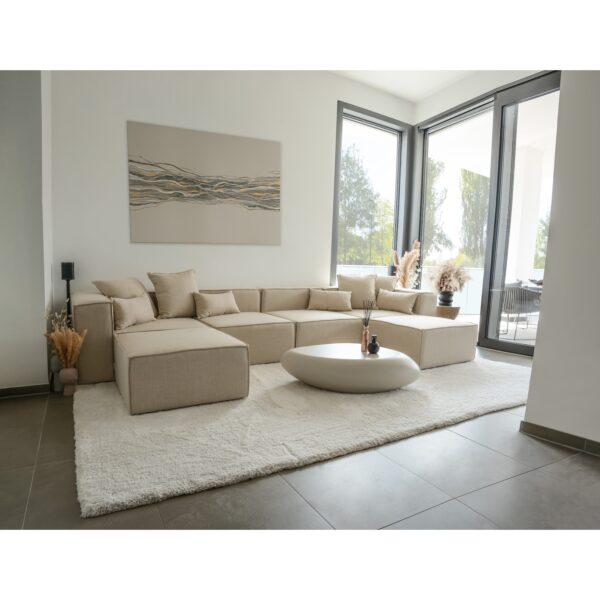 HOME DELUXE Modulares Sofa VERONA -versch. Ausführungen -XXL beige