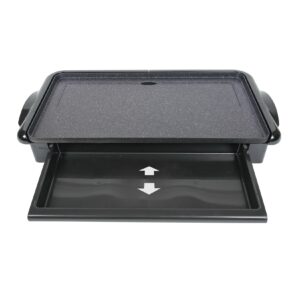 Elektrischer Tischgrill mit Stone-Finish-Beschichtung - 46x26CM - 2000W