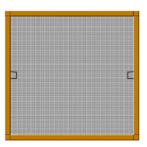 Schellenberg Insektenschutzfenster PLUS mit Alurahmen braun 130 x 150 cm