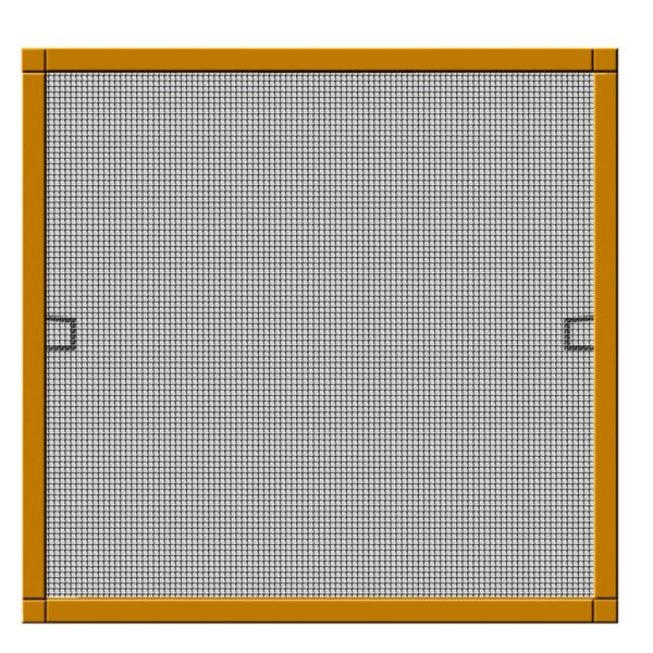 Schellenberg Insektenschutzfenster PLUS mit Alurahmen braun 130 x 150 cm