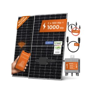 Solarway Balkonkraftwerk 1000W Komplett Set