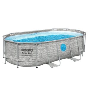 Bestway® Power Steel™ Swim Vista Series™ Frame Pool Komplett-Set mit Filterpumpe 427 x 250 x 100 cm
