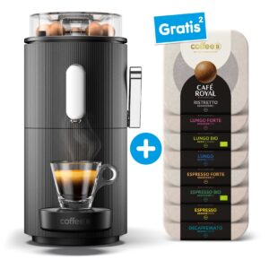 CoffeeB Kaffeemaschine Globe + 8 Gratis Packungen Coffee Balls