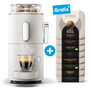 CoffeeB Kaffeemaschine Globe + 8 Gratis Packungen Coffee Balls