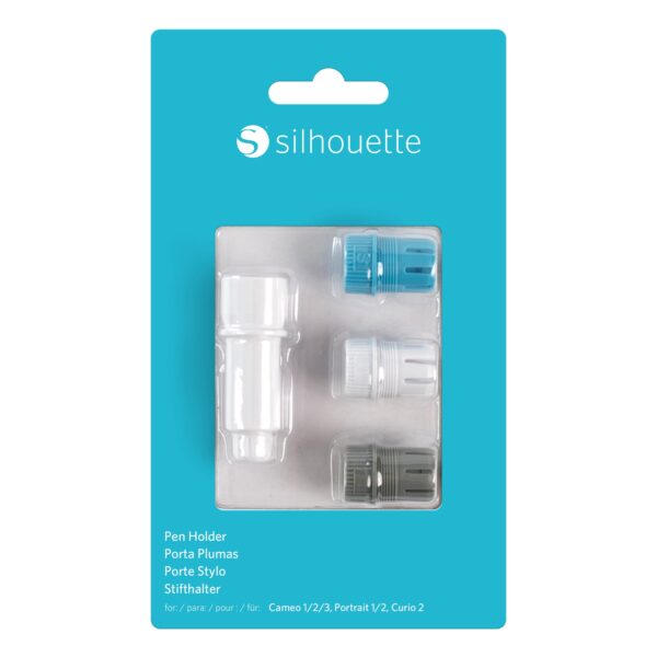 Silhouette Universal-Stifthalter mit 3 Kunststoffkappen für SILHOUETTE CAMEO 3 und Portrait 2