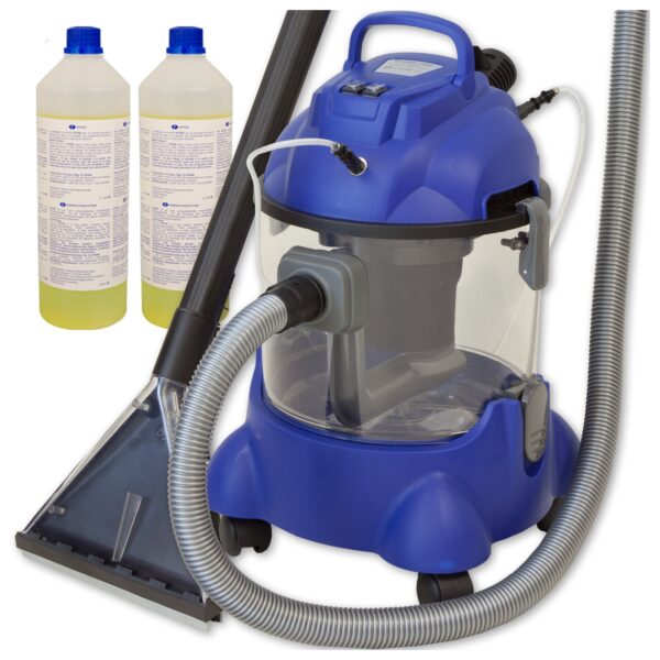 Waschsauger Polster + Teppich HYDRO 7500 inkl. 2l Shampoo - 4in1 Nass Trockensauger 1200 Watt 20l Volumen 16 kPa Saugleistung - Polsterreiniger Reinigungsgerät Professionellen Aufbereitung