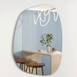 Albatros Designerspiegel Asymmetrisch 60 x 45 cm Wandspiegel oder Türspiegel