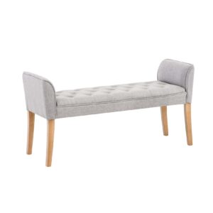 CLP Chaiselongue CLEOPATRA Polsterbank hochwertiger Polsterung und Stoffbezug I Sitzbank mit gestepptem Stoffbezug I Sitzhöhe von ca. 49 cm