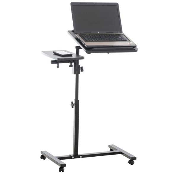 CLP Beistelltisch Liva I Neigbarer Betttisch Aus Metall I Laptoptisch Im Industrial Look