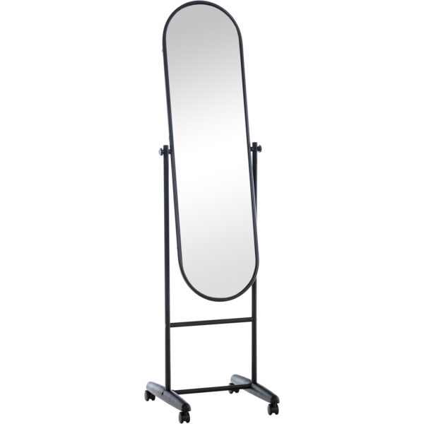 CLP Standspiegel Nane Oval I Stehspiegel 155x40 cm I Für Wohnzimmer Oder Schlafzimmer I Neigbar