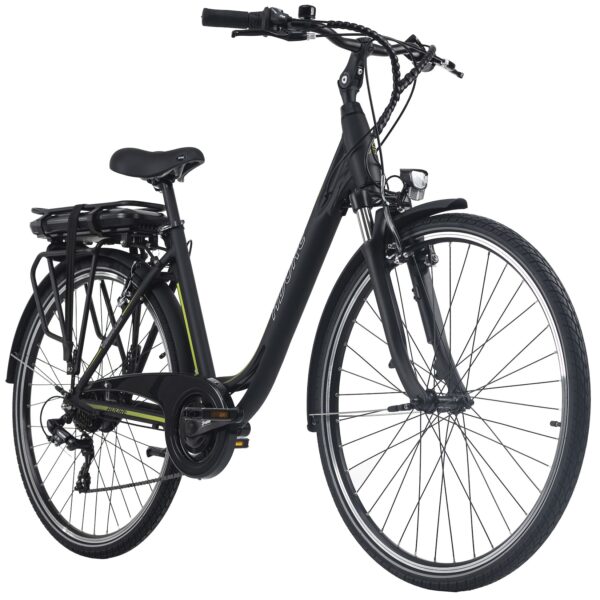 Adore Pedelec E-Bike Cityfahrrad 28'' Adore Versailles schwarz-grün