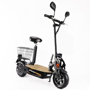 FORÇA CAPTAIN PRO Elektro-Scooter bis 50 km/h Topspeed in Schwarz - 20AH Lithium Akku