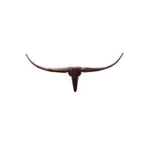 Design Wanddekoration BULL 75cm bronze Aluminium Stierkopf Deko Geweih Hörner