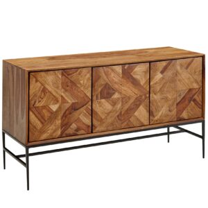 Sideboard FineBuy Kommode 123x70x45 cm Holz Massiv Anrichte Modern Standschrank