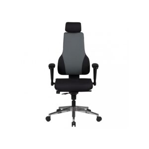 Bürostuhl Ergonomisch Stoff Schwarz Drehstuhl Büro Sessel Chefsessel Kopfstütze