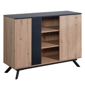 Sideboard FineBuy Anrichte 110x87x40 cm MDF Eiche Dekor Kommode Standschrank